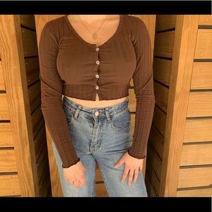 Cute brown top